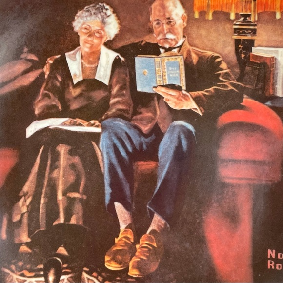America’s Oldest Knowles Vintage Plate 4755N by Norman Rockwell Evening’s Ease - Picture 3 of 8